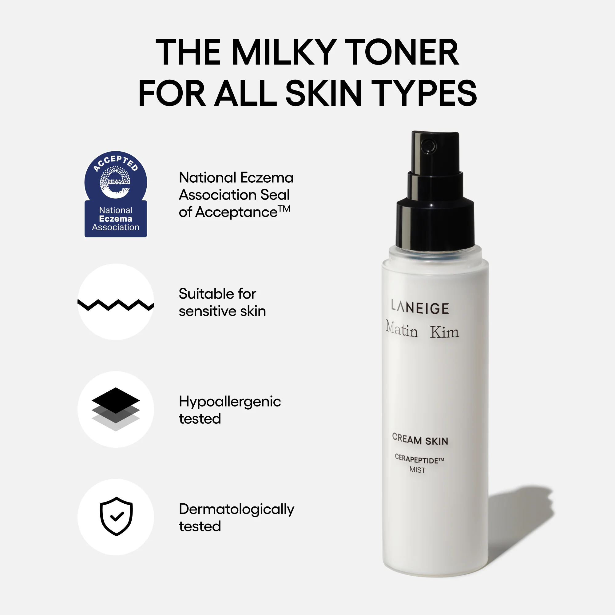 Cream Skin Milky Toner with Ceramides & Peptides for Nourishing Hydration - Image 9