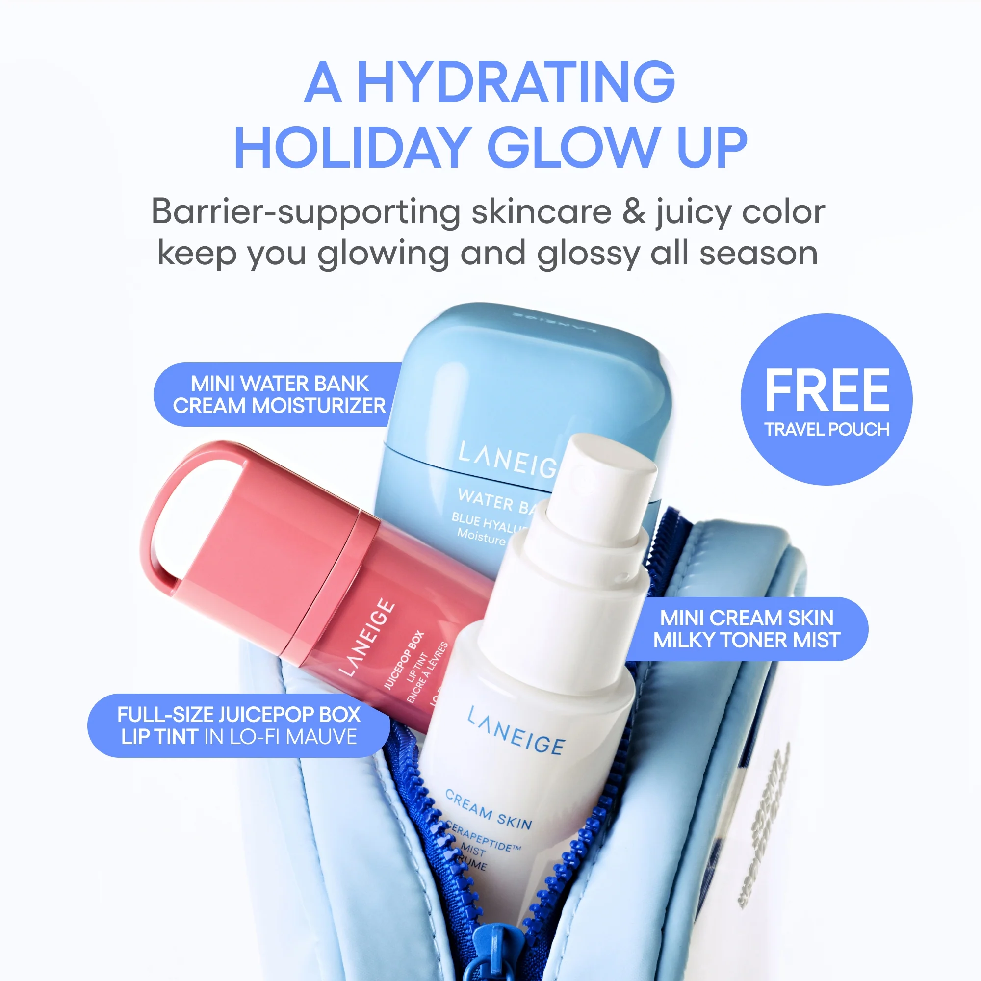 Tint & Glow Mini Korean Skincare + JuicePop Box Lip Tint Gift Set - Image 2